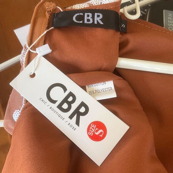 CBR Chic/Boutique/Rose NWT Beaded Sequined Naked Dress, Small Taylor Swift vibes - Picture 9 of 14